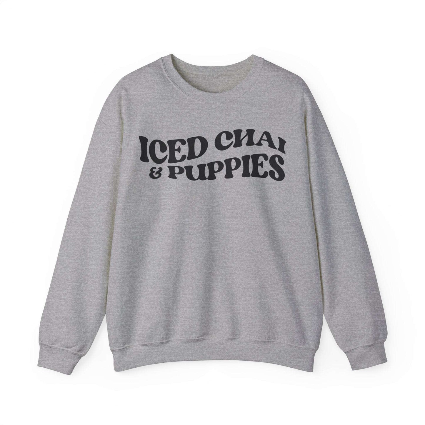 Iced Chai and Puppies Crewneck Sweatshirt
