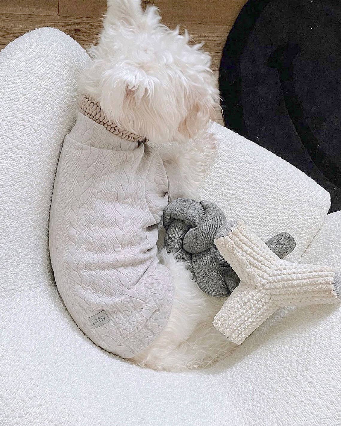 NOU | charcoal with crinkle clusters//ENRICHMENT DOG TOY