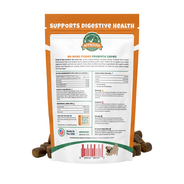 Bailey’s No More Itchies – Probiotic Chews for Dogs