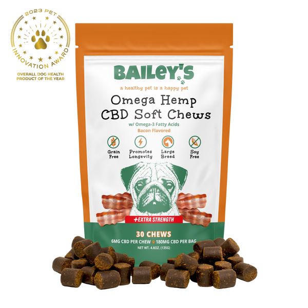 Bailey’s Omega Hemp CBD Soft Chews for Dogs