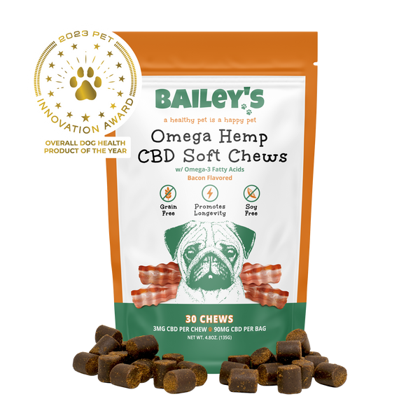 Bailey’s Omega Hemp CBD Soft Chews for Dogs