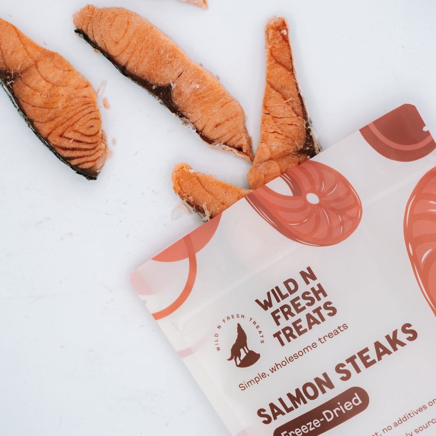 Wild N Fresh Treats Freeze-Dried Salmon Steaks
