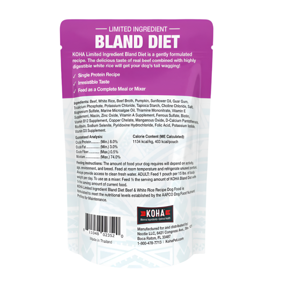 Limited Ingredient Bland Diet