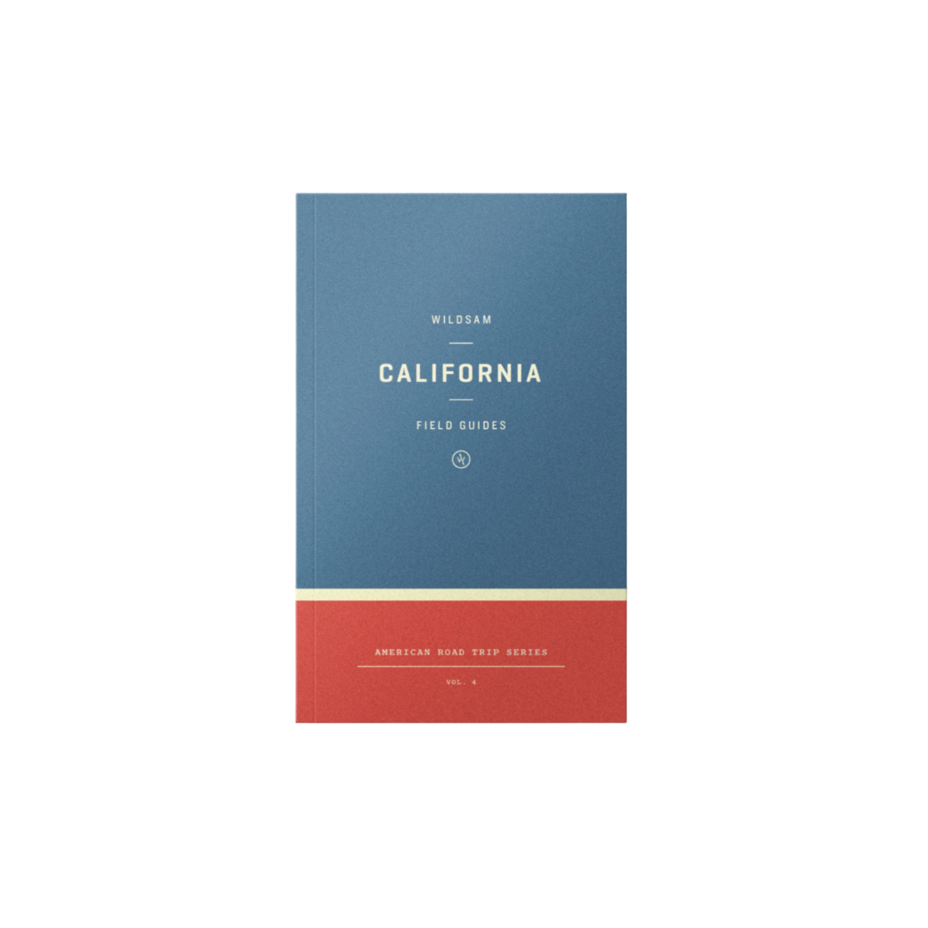 A book titled 'California Field Guides' from the American Road Trip Series, with a blue and red cover.