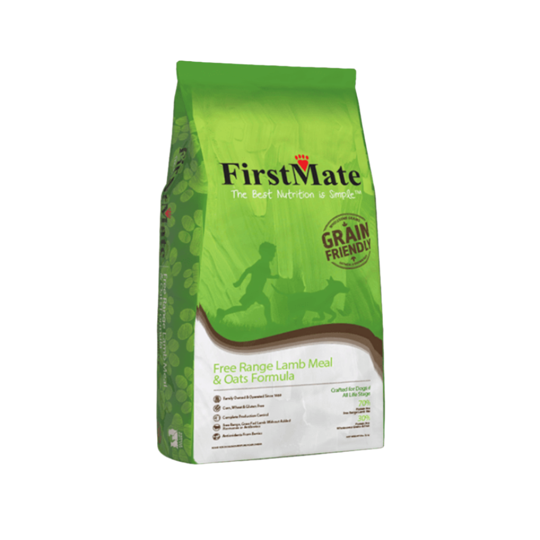 FirstMate Free Range Lamb & Oats Formula Dry Dog Food – Grain-Friendly (5lb / 25lb)