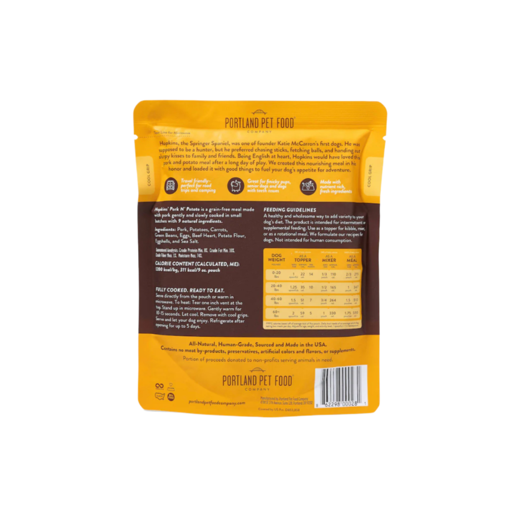 Portland Pet Food Hopkins' Pork N' Potato