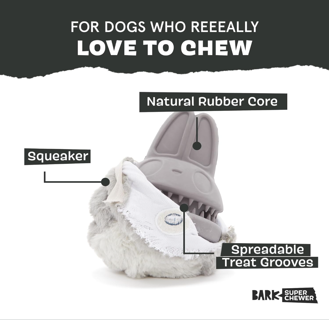 BARK Super Chewer Hare Raiser Dog Toy