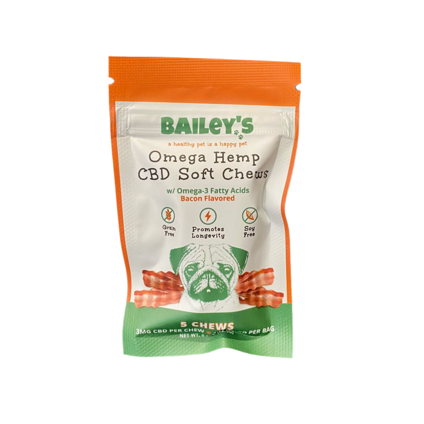 Bailey’s Omega Hemp CBD Soft Chews for Dogs