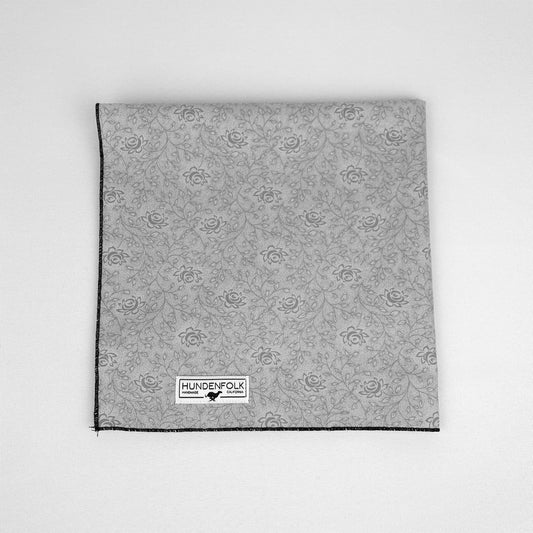 Vintage Fabric Bandana- Gray Rose