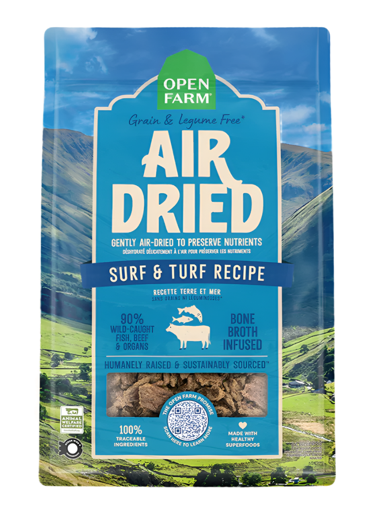 Raw, Freeze-Dried, & Air-Dried Dog Food