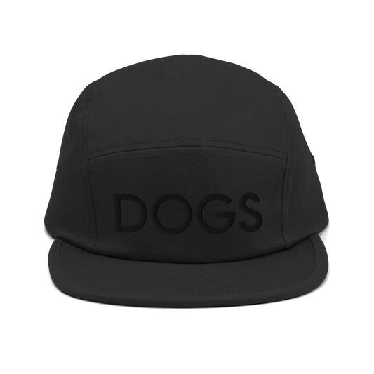 DOGS 5-Panel Camp Hat Black