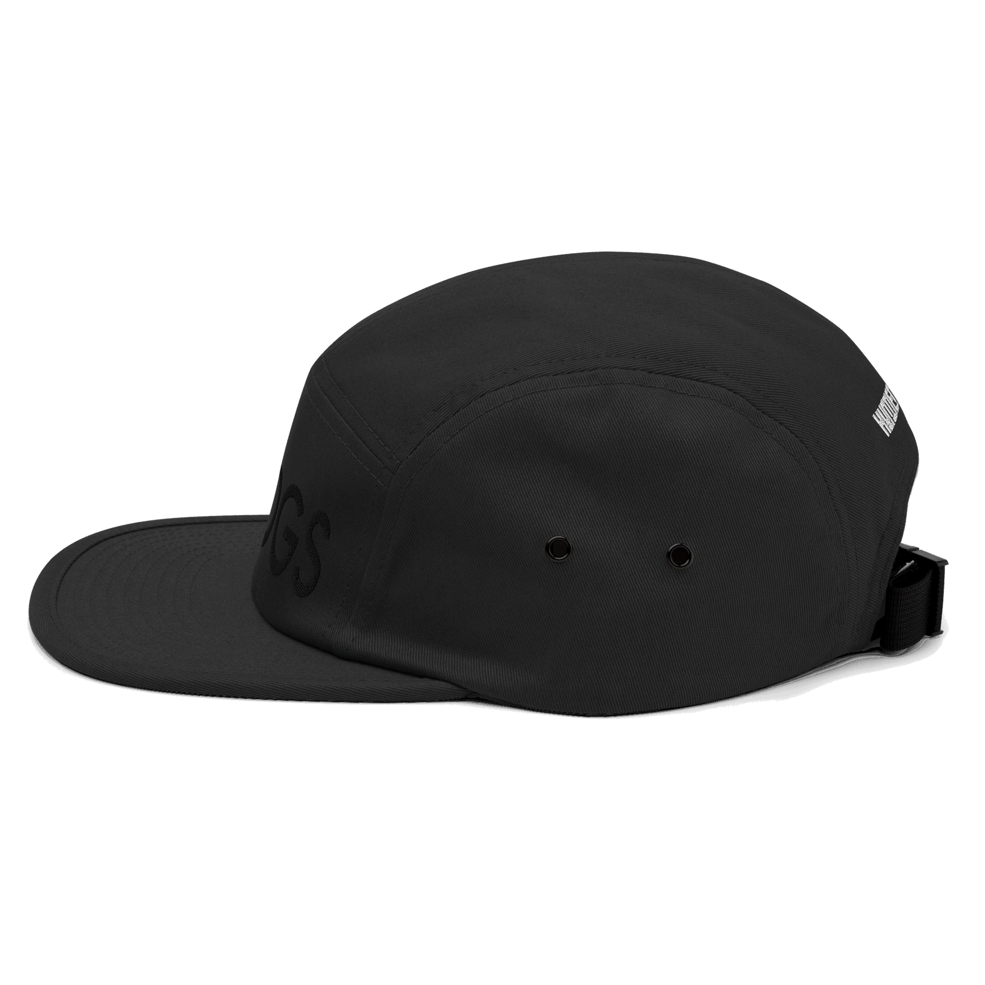 DOGS 5-Panel Camp Hat Black