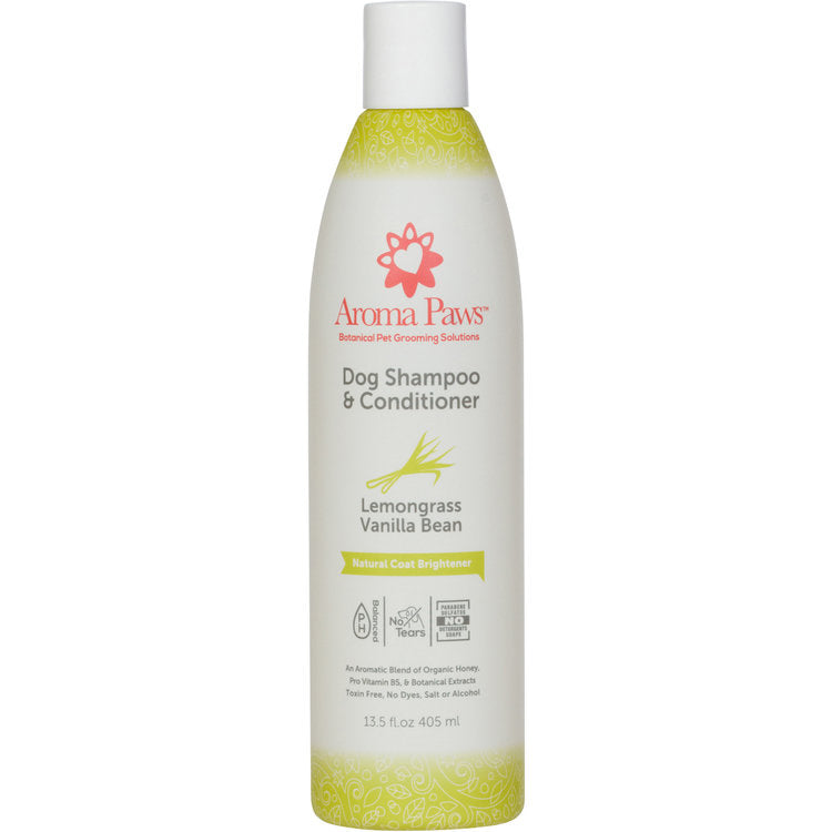 13.5 Oz. Shampoo Lemongrass Vanilla Bean - Natural Coat Brightener Formula