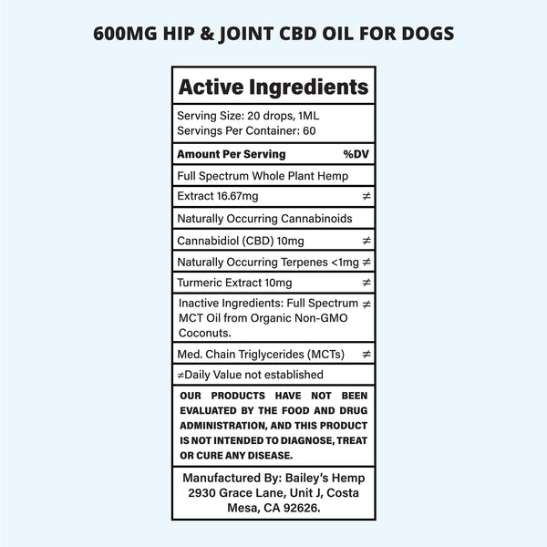 Hip & Joint CBD Oil for Dogs