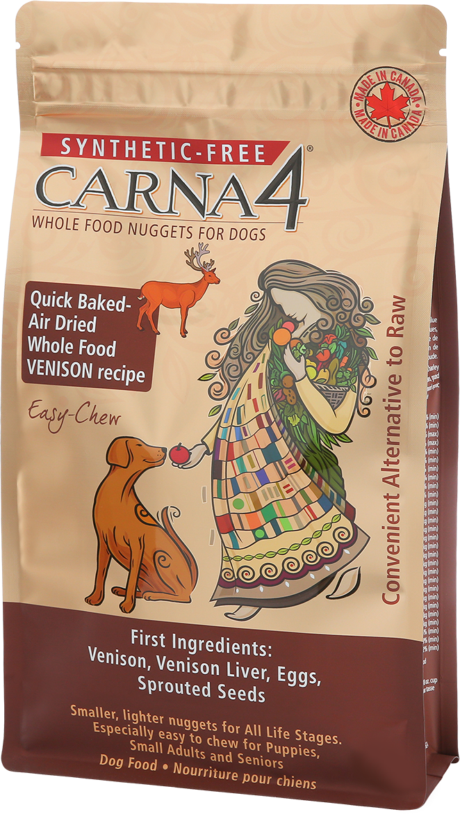 Carna4 Quick-Baked, Air-Dried Dog Food - Easy-chew Venison