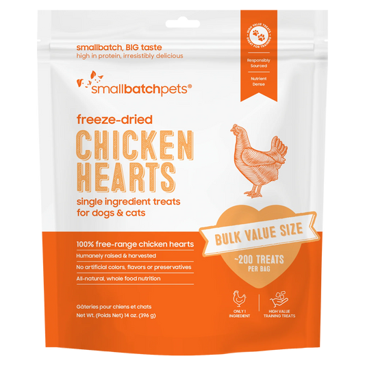 Smallbatch Freeze-Dried Chicken Hearts