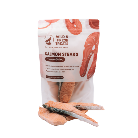 Wild N Fresh Treats Freeze-Dried Salmon Steaks