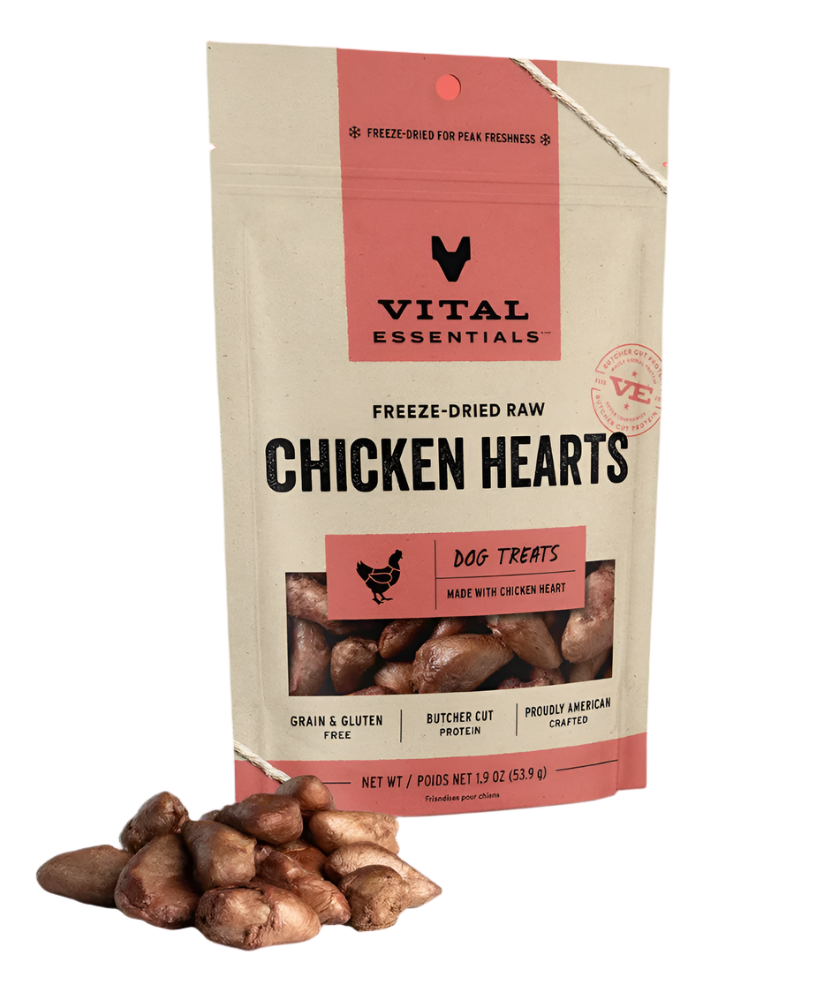 Freeze-Dried Raw Chicken Hearts