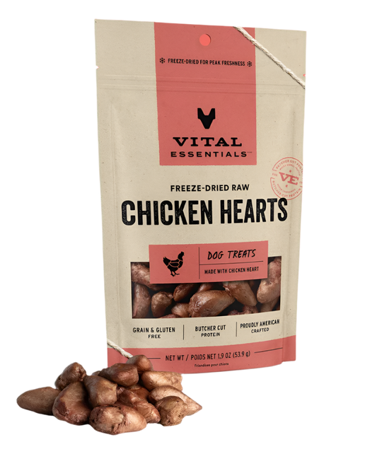 Freeze-Dried Raw Chicken Hearts