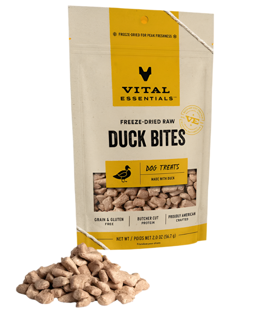 Freeze-Dried Raw Duck Bites