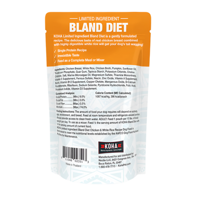 Limited Ingredient Bland Diet