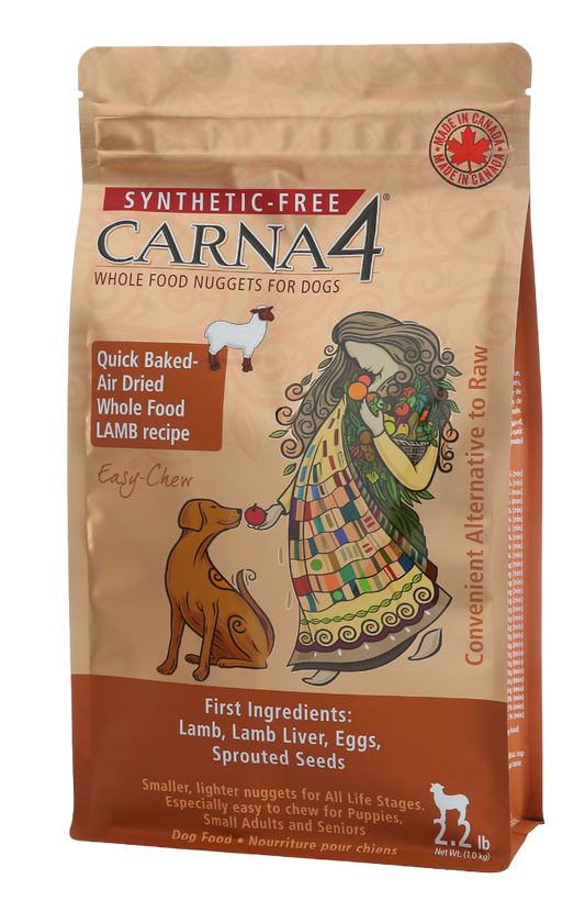 Carna4 Quick-Baked, Air-Dried Dog Food - Easy-chew Lamb