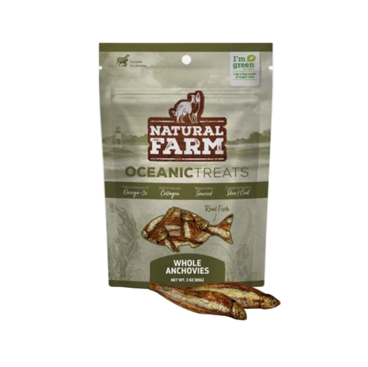 Natural Farm Oceanic Treats Whole Anchovies