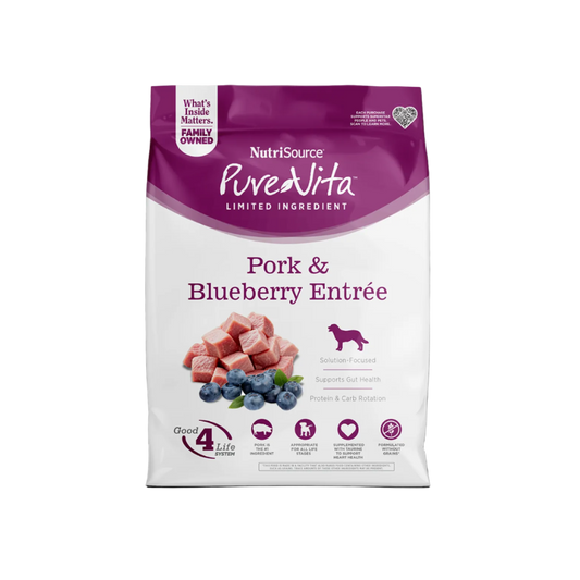Pure Vita Grain-Free Pork & Blueberry Entrée