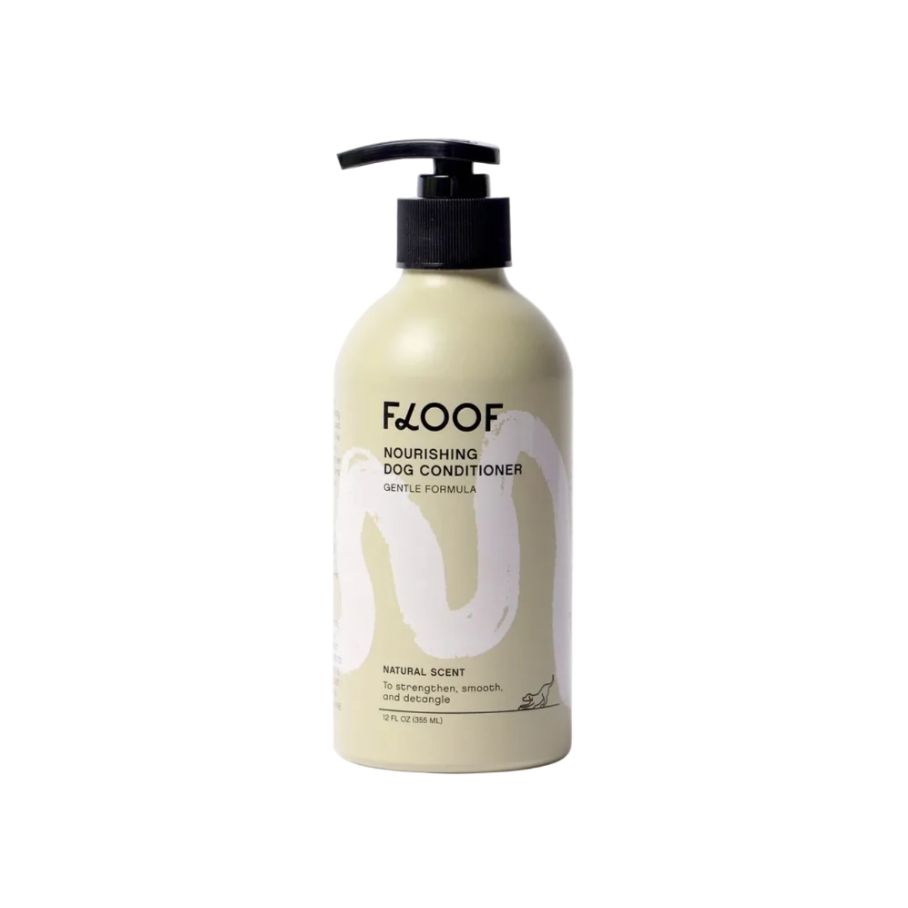 FLOOF nourishing dog conditioner bottle on a white background