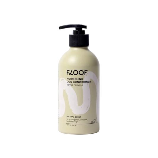 FLOOF nourishing dog conditioner bottle on a white background