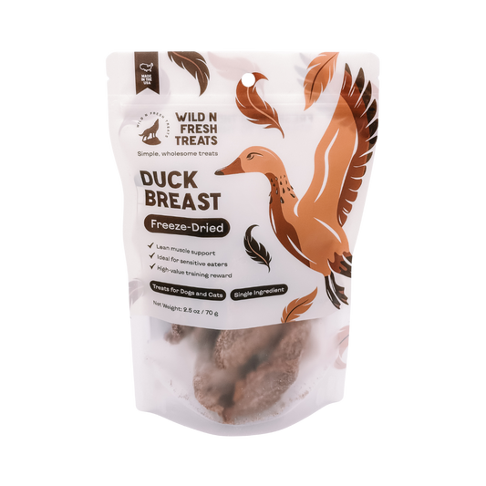 Wild N Fresh Treats Freeze-Dried Duck Breast