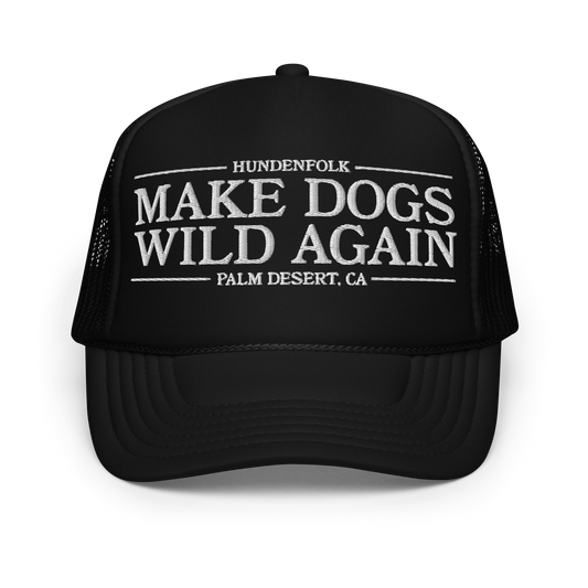 Make Dogs Wild Again Trucker - Black