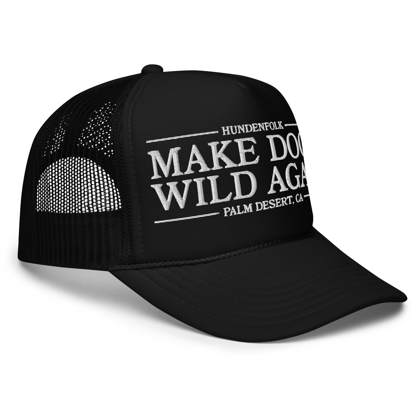 Make Dogs Wild Again Trucker - Black