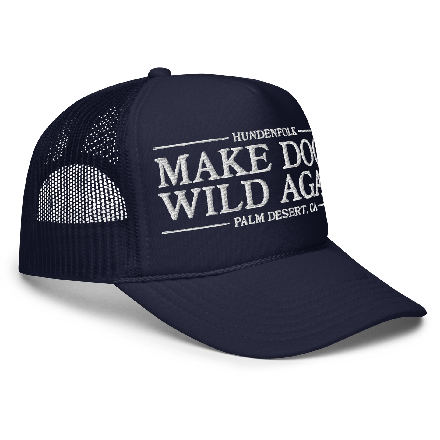 Make Dogs Wild Again Trucker - Navy