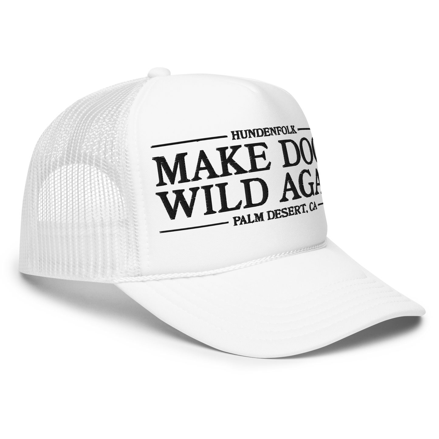 Make Dogs Wild Again Trucker - White