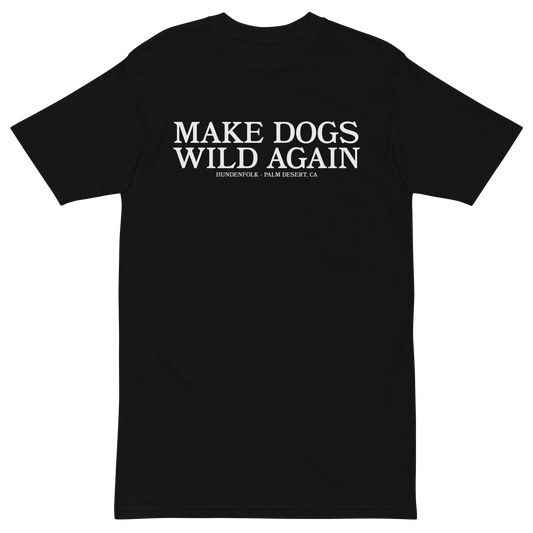 Make Dogs Wild Again T-shirt - Black