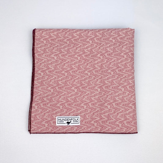 Vintage Fabric Bandana- Pink Wave