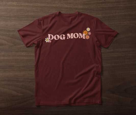 Dog Mom Retro Short Sleeve Tee